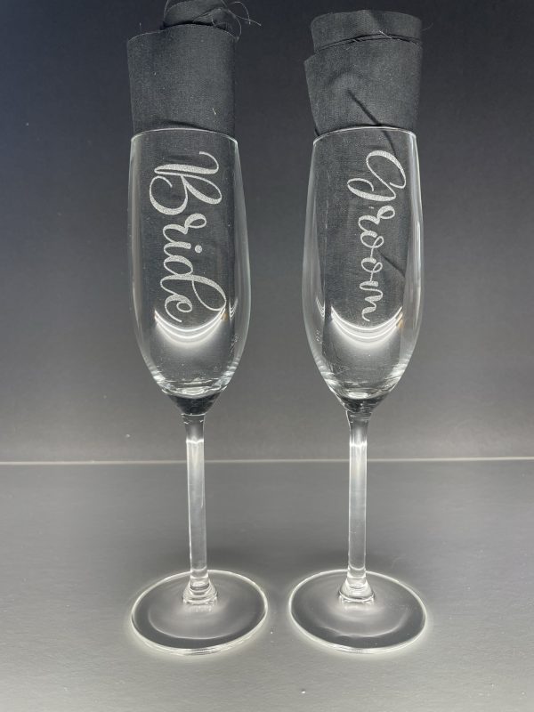 Wedding Personalised Champagne Flutes - Mr and Mrs/Mr and Mr/Mrs and Mrs - Image 5