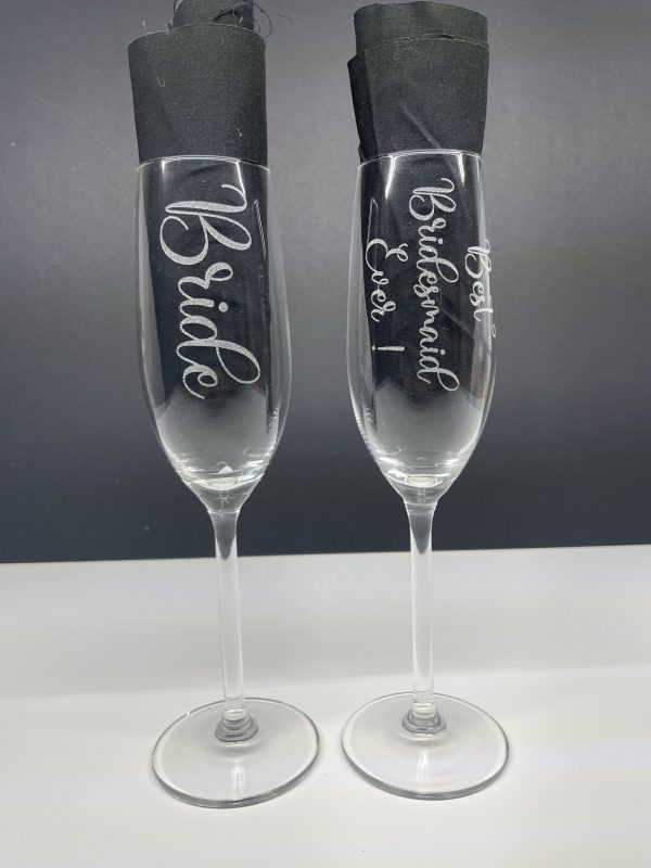 Wedding Personalised Champagne Flutes - Mr and Mrs/Mr and Mr/Mrs and Mrs - Image 7