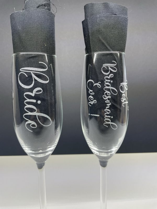 Wedding Personalised Champagne Flutes - Mr and Mrs/Mr and Mr/Mrs and Mrs - Image 8